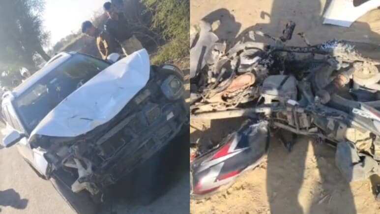 अनूपगढ़ में सड़क हादसा: दादा और पोती की मौत, एक अन्य पोती गंभीर रूप से घायल