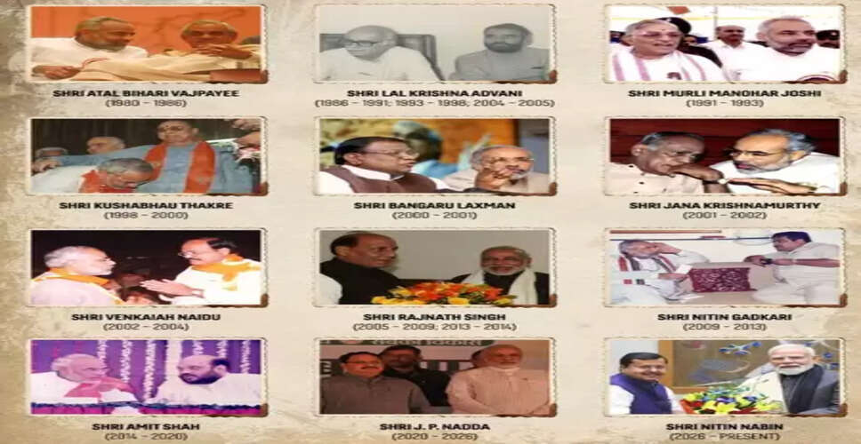 भाजपा के सभी राष्ट्रीय अध्यक्षों के साथ पीएम मोदी का अटूट रिश्ता