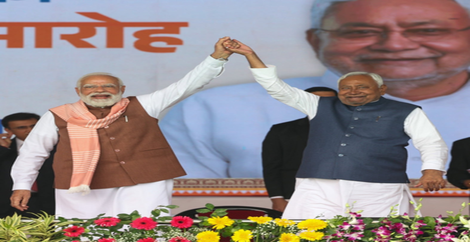प्रधानमंत्री मोदी की उपलब्धि लोकतंत्र की शक्ति का प्रमाण : नीतीश कुमार