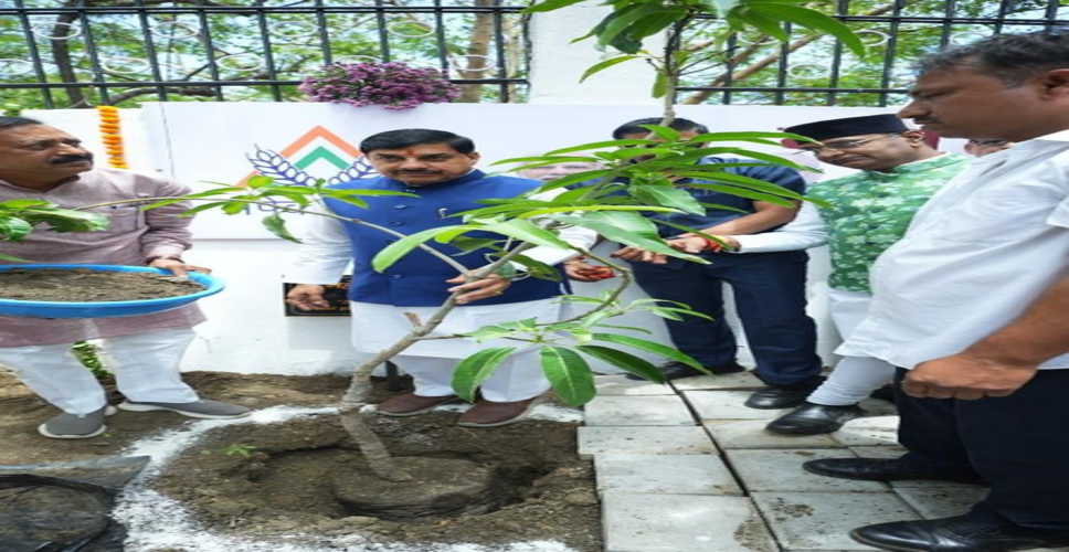 स्वच्छ और हरित पर्यावरण के लिए पेड़ लगाएं : सीएम मोहन यादव