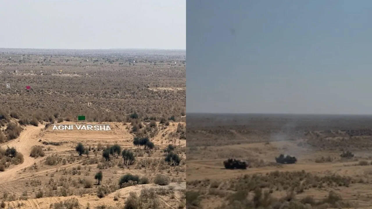 भारतीय सेना की साउदर्न कमांड ने पोखरण में “अग्नि वर्षा” अभ्यास का सफल आयोजन