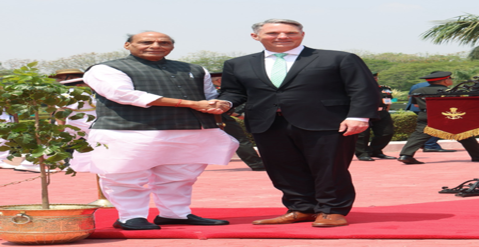 भारत-ऑस्ट्रेलिया रक्षा मंत्रियों की वार्ता- सैन्य सहयोग, समुद्री सुरक्षा और रक्षा उद्योग जैसे विषयों पर जोर