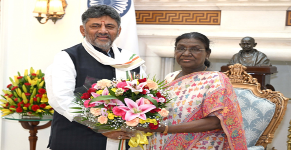 कर्नाटक के मुख्यमंत्री डीके शिवकुमार ने राष्ट्रपति और उपराष्ट्रपति से की मुलाकात