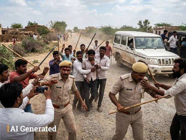 15-20 बदमाशों ने पुलिसकर्मियों पर लाठी-सरियों से किया हमला, फुटेज में देंखे हिस्ट्रीशीटर को छुड़ाया