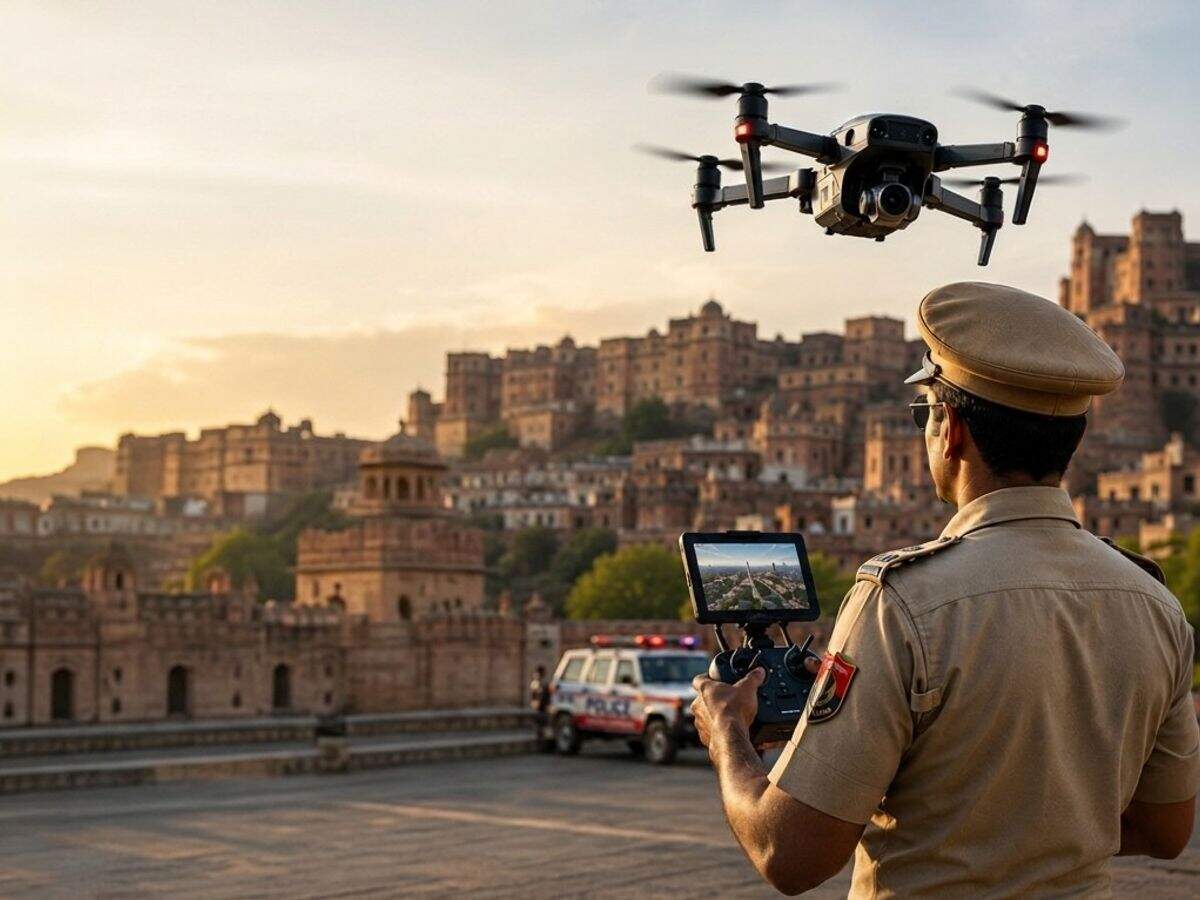 राजस्थान पुलिस का हाईटेक कदम: ‘ड्रोन कवच’ अभियान शुरू, फुटेज में देंखे अब आसमान से होगी सुरक्षा की निगरानी