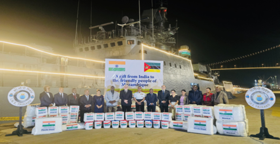 युद्धपोत आईएनएस त्रिकंड मापुटो बंदरगाह से रवाना, मोजाम्बिक को सौंपी मदद