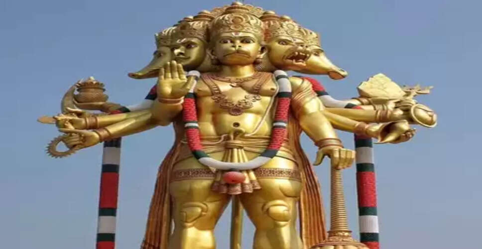 अंजनेय स्वामी मंदिर : यहां हनुमान की 161 फुट की पंचमुखी प्रतिमा मौजूद, रामायण से जुड़ा इतिहास