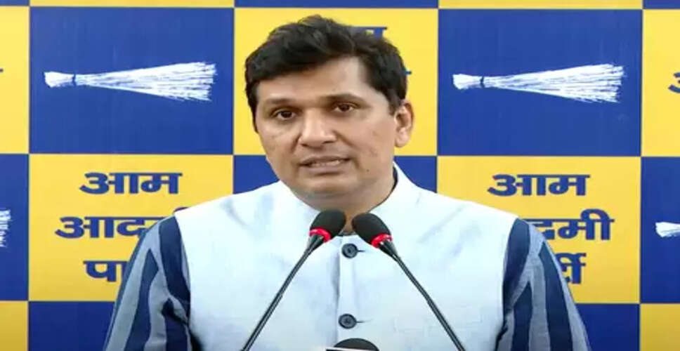 &nbsp;भाजपा ने सोची-समझी रणनीति के तहत दिल्ली में&nbsp;एलजी को दोबारा 'लॉन्च' किया : सौरभ भारद्वाज