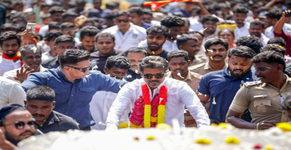 टीवीके प्रमुख विजय ने सुरक्षा कारणों का हवाला देकर कुड्डालोर रैली रद्द की