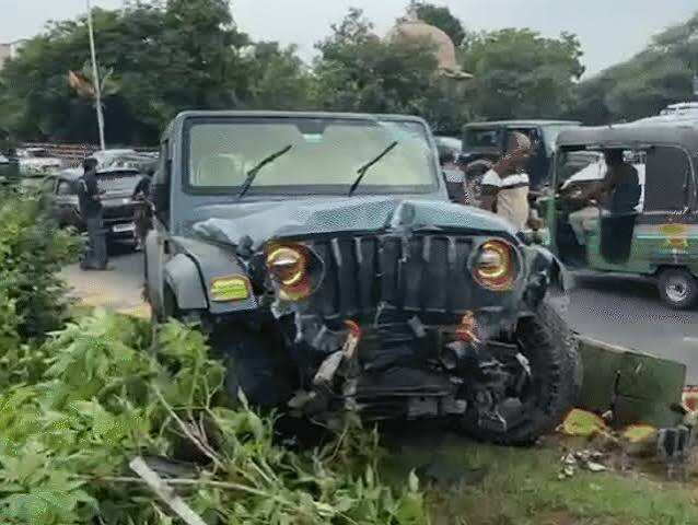 जयपुर में तेज रफ्तार नीली थार का कहर, स्कूटी सवार 62 वर्षीय बुजुर्ग की मौत; 50 मीटर तक घसीटते रहे