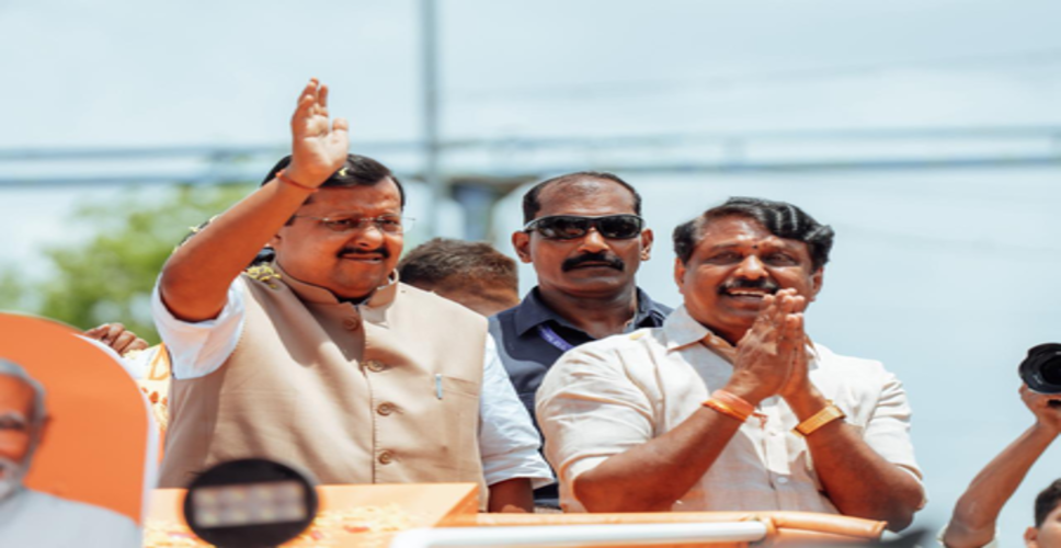 नितिन नवीन ने सत्तूर में तमिलनाडु भाजपा अध्यक्ष नैनार नागेंद्रन के लिए प्रचार किया