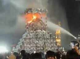जयपुर की बड़ी चौपड़ पर मुहर्रम जुलूस में बड़ा हादसा टला, ताज़िये के गुम्बद में लगी आग पर समय रहते काबू पाया गया