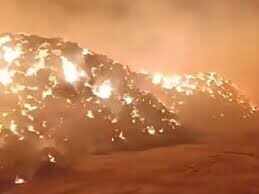 पोकरण में जीएसएस परिसर में भीषण आग, तेज आंधी से भड़की लपटें; मचा हड़कंप