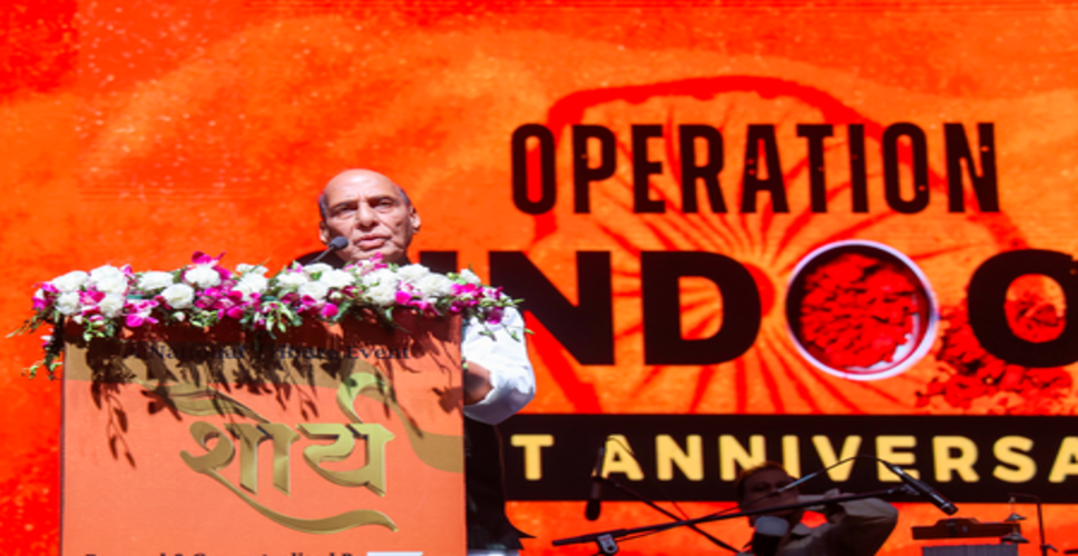 जवानों के शौर्य व पराक्रम ने &lsquo;ऑपरेशन सिंदूर&rsquo; को भारत के सैन्य इतिहास में बनाया स्वर्णिम अध्याय: राजनाथ सिंह