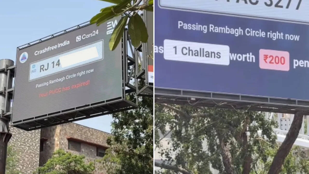 जयपुर में ट्रैफिक नियमों पर सख्ती: वीडियो में देंखे बकाया चालान वाली गाड़ियों के नंबर अब LED स्क्रीन पर होंगे प्रदर्शित