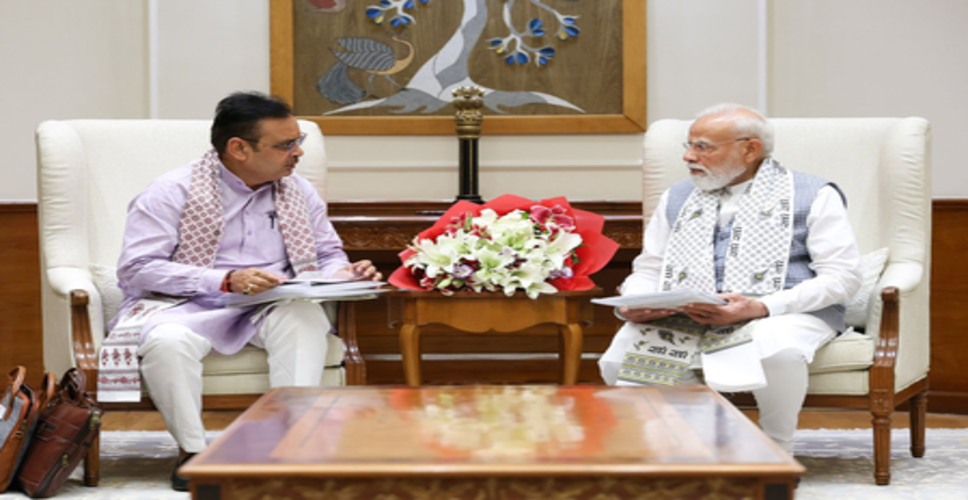 सीएम भजनलाल शर्मा ने प्रधानमंत्री मोदी से की मुलाकात, विकास और जनकल्याण से जुड़े मुद्दों पर चर्चा