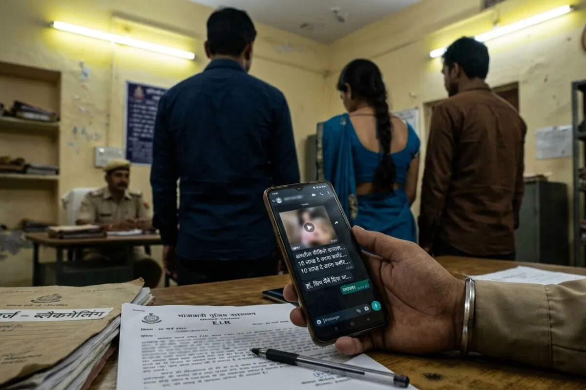 भीलवाड़ा में ब्लैकमेलिंग का सनसनीखेज मामला, पत्नी ने प्रेमी संग मिलकर मांगे 10 लाख