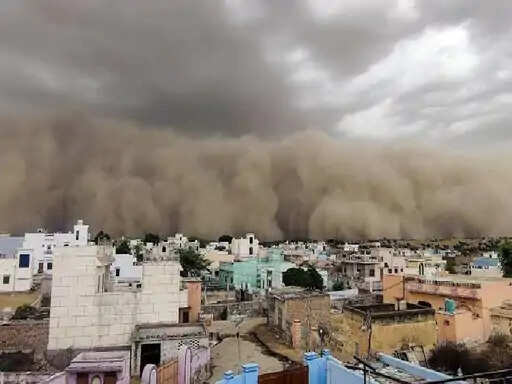 राजस्थान मौसम: चक्रवाती सिस्टम का असर कम हुआ, सीकर-बीकानेर में आंधी-बारिश, खेतों में फसल बिछी