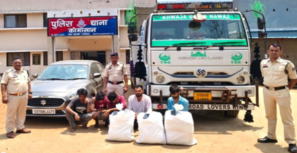 छत्तीसगढ़ पुलिस का नारको नेटवर्क पर बड़ा प्रहार: 47 किलो गांजा जब्त, 59 लाख से ज्यादा की संपत्ति सीज