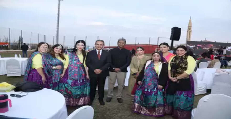 विदेश राज्य मंत्री कीर्ति वर्धन सिंह ने मिस्र में आयोजित 'भारत मिलन' कार्यक्रम में प्रवासी भारतीयों से मुलाकात की