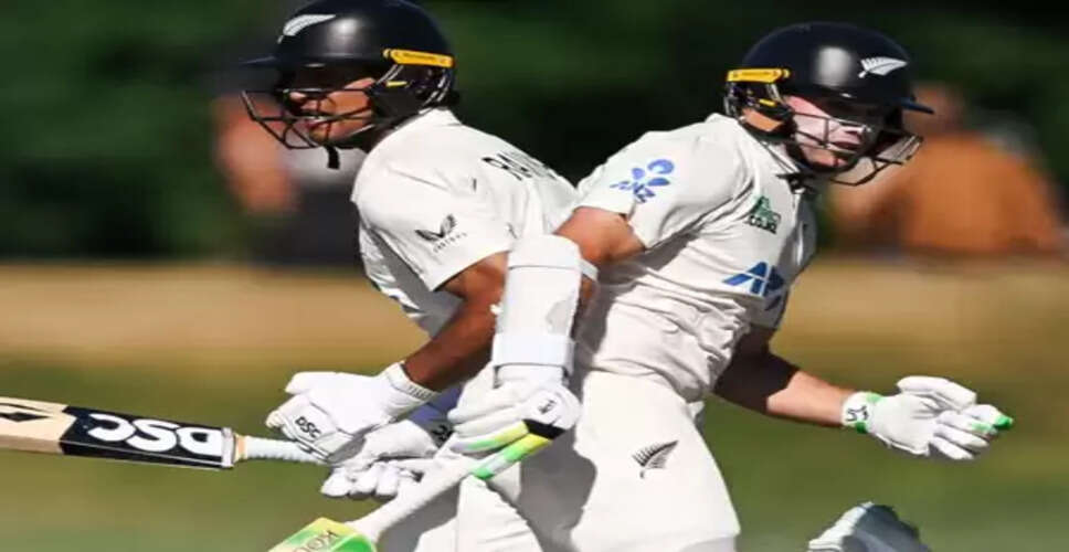 टॉम लैथम और रचिन रवींद्र का शतक, वेस्टइंडीज के खिलाफ न्यूजीलैंड ने 481 रन की बढ़त बनाई