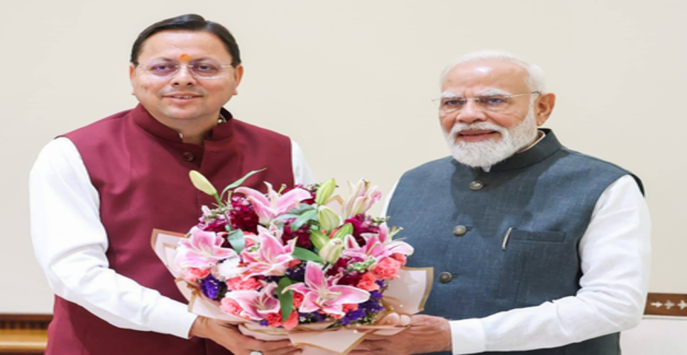 सीएम धामी ने प्रधानमंत्री मोदी से की मुलाकात, उत्तराखंड आने का दिया निमंत्रण
