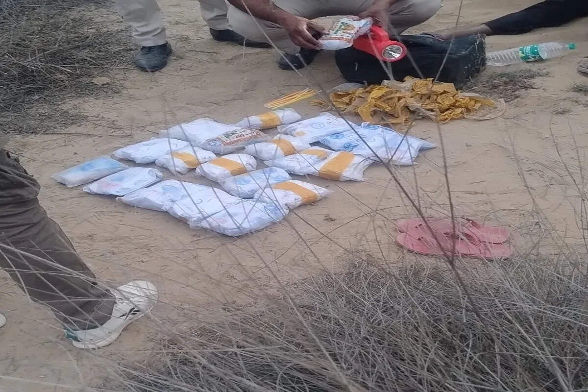 रावला क्षेत्र में पाकिस्तानी ड्रोन से गिराई गई 10 किलो हेरोइन बरामद, 5 तस्कर गिरफ्तार