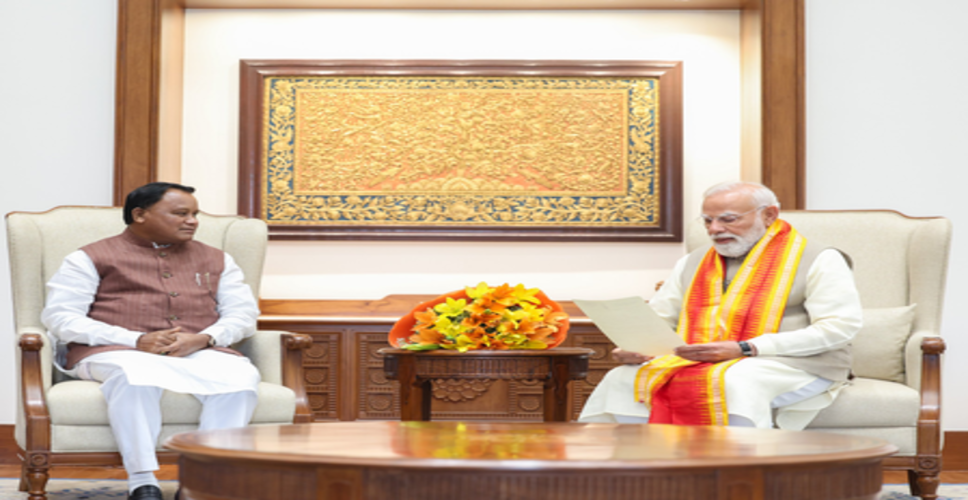 ओडिशा के सीएम मोहन चरण माझी ने प्रधानमंत्री नरेंद्र मोदी से की मुलाकात, राज्य के विकास पर हुई चर्चा