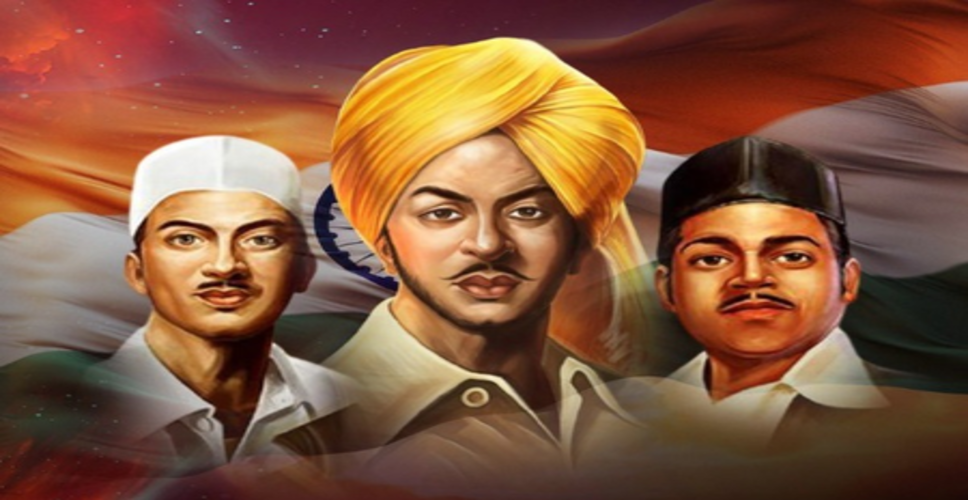 कांग्रेस नेताओं ने भगत सिंह, राजगुरु और सुखदेव को किया नमन, कहा-देश उनका ऋणी