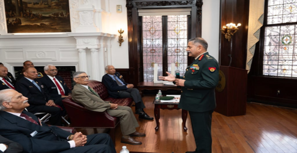 अमेरिका में सेना प्रमुख जनरल उपेंद्र द्विवेदी ने पूर्व सैनिकों से किया संवाद