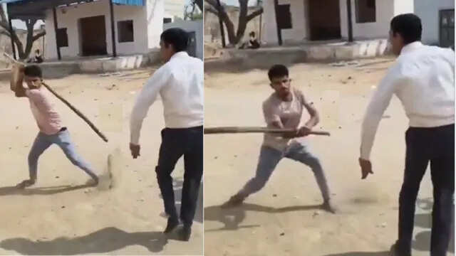 सरकारी स्कूल के प्रिंसिपल पर युवक का हमला, लाठी से पैर तोड़ा