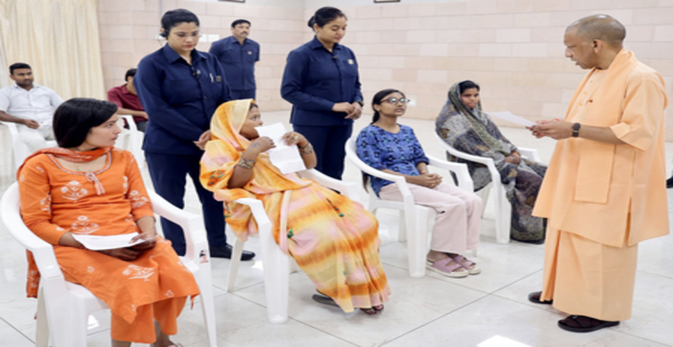 प्रदेशवासियों की सुरक्षा और जनसमस्याओं के लिए सरकार प्रतिबद्ध : सीएम योगी