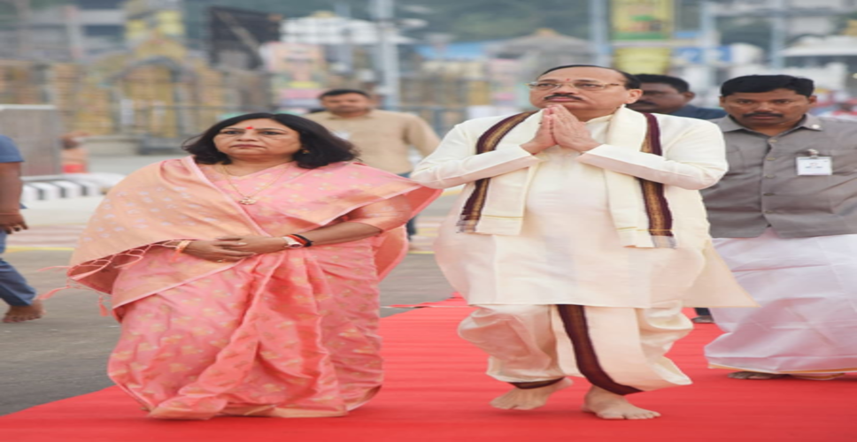 सीजेआई सूर्यकांत ने किए तिरुमाला मंदिर में भगवान वेंकटेश्वर के दर्शन