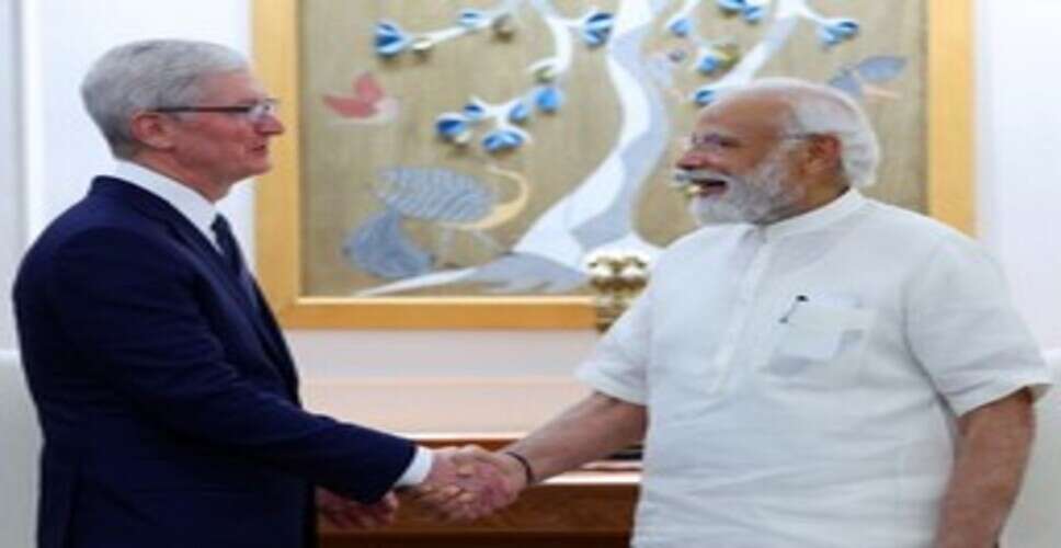 पीएम मोदी को टिम कुक की बधाई, बोले- लोगों के जीवन को बेहतर बनाने वाली नवाचार नीतियों के लिए धन्यवाद