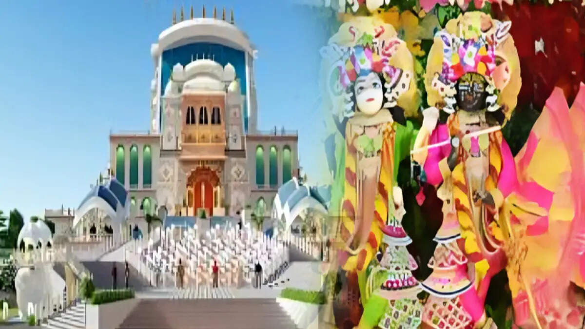जन्माष्टमी उत्सव के लिए सज-धज कर तैयार जयपुर का गुप्त वृंदावन धाम, दो मिनट के फुटेज में जानें दो लाख से अधिक भक्तों के आने की उम्मीद