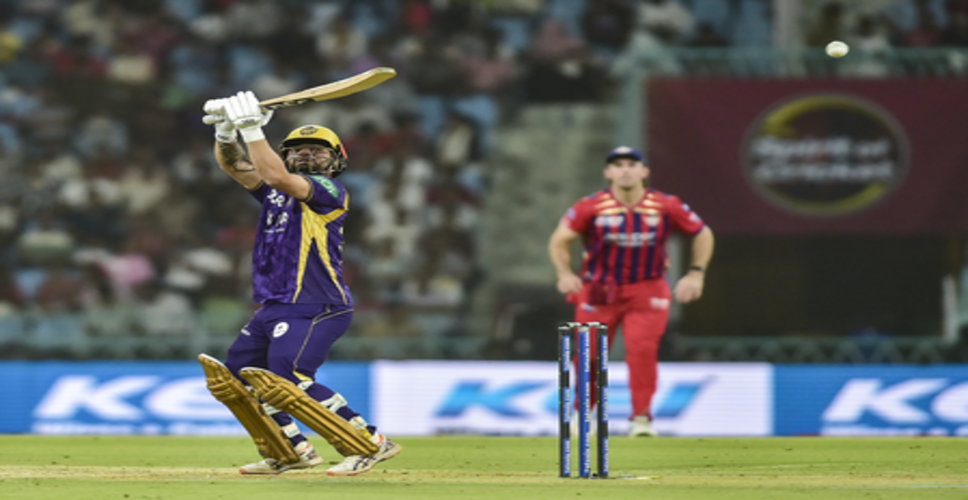 रिंकू की दमदार पारी, एलएसजी के खिलाफ केकेआर ने 7 विकेट खोकर बनाए 155 रन