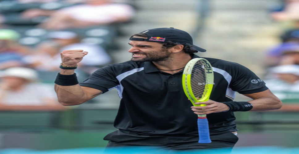 मोंटे कार्लो मास्टर्स: बेरेटिनी ने मेदवेदेव को शिकस्त देकर बनाई तीसरे दौर में जगह