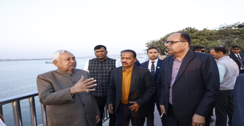 सीएम नीतीश कुमार ने दीघा पर्यटन घाट का किया निरीक्षण, समग्र उद्यान के निर्माण का निर्देश