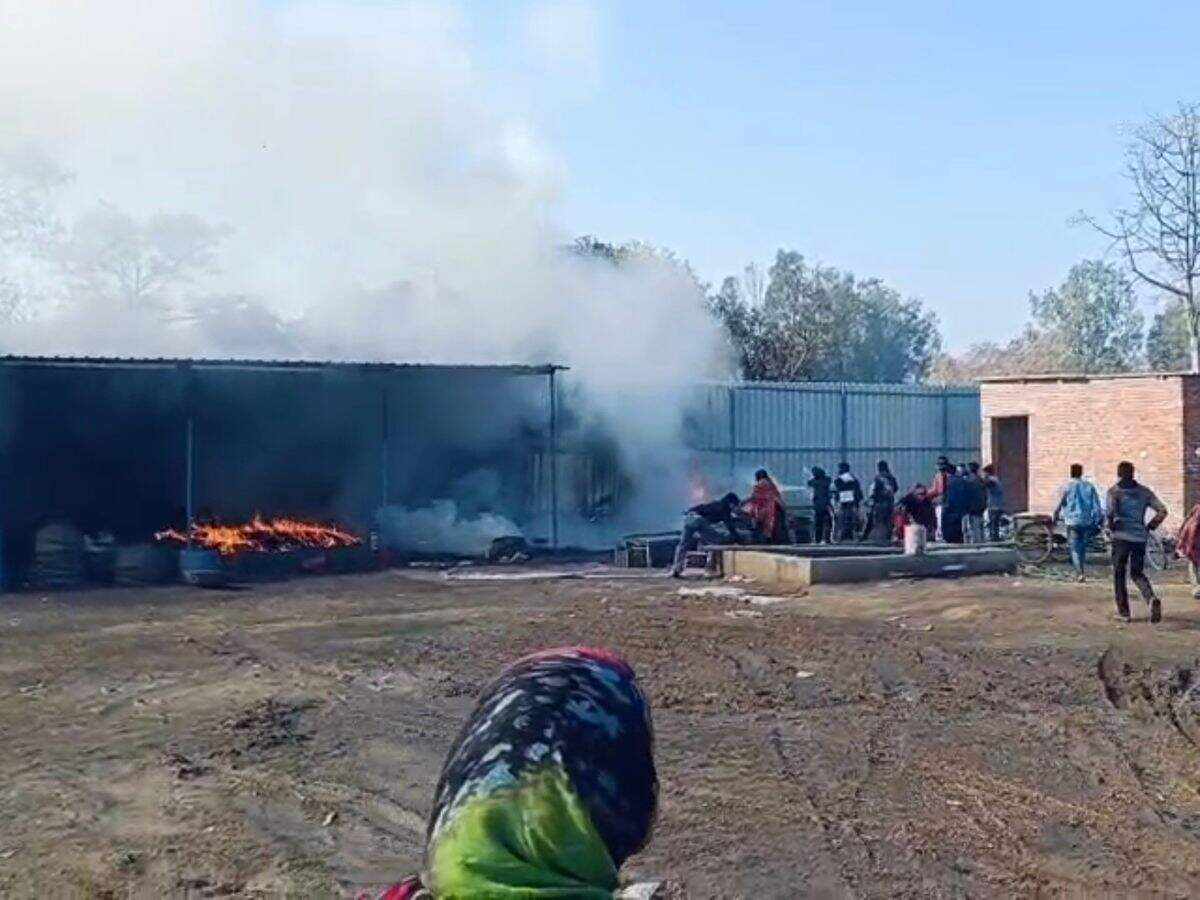 जयपुर में पटाखा फैक्ट्री में भीषण आग, 3 की मौत; फुटेज में देंखे 5 मजदूर गंभीर रूप से झुलसे
