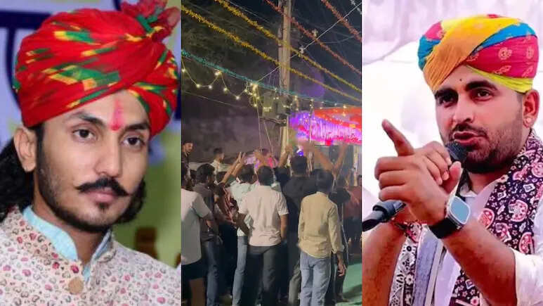 भजन संध्या कार्यक्रम में माहौल गरमाया, रविंद्र भाटी और छोटू सिंह रावणा समर्थकों में नारेबाजी से तनाव