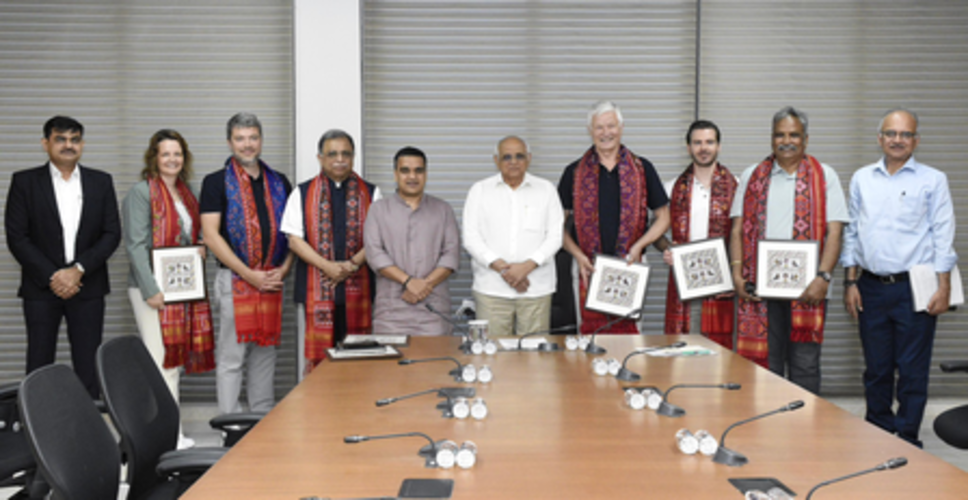गुजरात: वर्ल्ड एथलेटिक्स के प्रतिनिधिमंडल ने सीएम भूपेंद्र पटेल और डिप्टी सीएम हर्ष संघवी से की भेंट