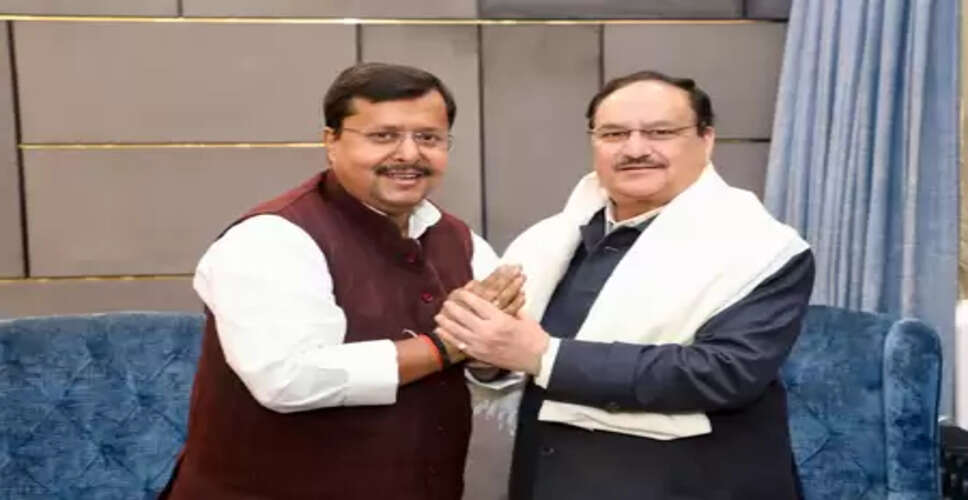 भाजपा के कार्यकारी अध्यक्ष नितिन नबीन ने केंद्रीय मंत्री जेपी नड्डा से मुलाकात की