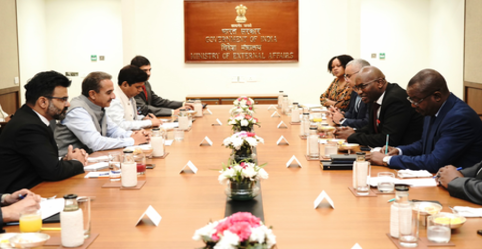 भारत-अफ्रीका फोरम शिखर सम्मेलन की तैयारियां तेज, विदेश राज्य मंत्री कीर्ति वर्धन सिंह ने एयू प्रतिनिधिमंडल से की बैठक