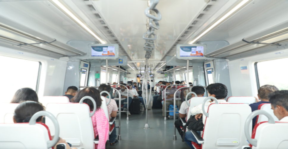 दिल्ली-मेरठ नमो भारत कॉरिडोर पर बढ़ी ट्रेनों की संख्या, पीक आवर्स में 10 अतिरिक्त फेरे शुरू