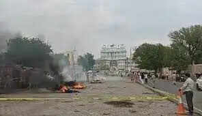 रानी सती मंदिर पर हुआ काल्पनिक एयर अटैक, देखे विडियो