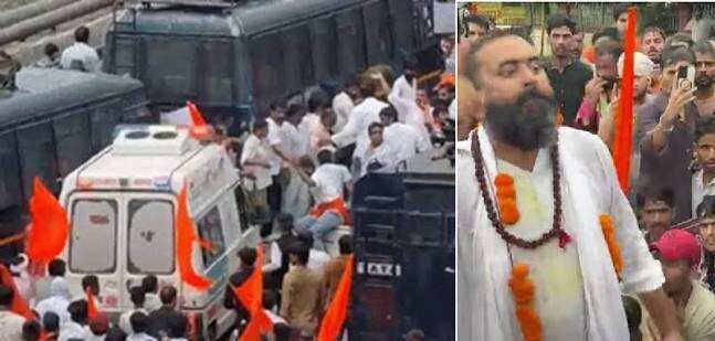 जयपुर में करणी सेना की रैली पर बवाल, पुलिस का लाठीचार्ज, वीडियो में जाने वाटर कैनन का इस्तेमाल; BJP कार्यालय की ओर बढ़ रहे थे प्रदर्शनकारी