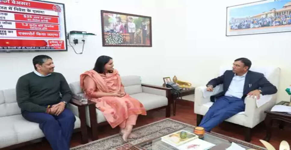 बिहार की खेल मंत्री श्रेयसी सिंह ने केंद्रीय मंत्री मनसुख मंडाविया और राज्य मंत्री रक्षा एन खडसे से की मुलाकात