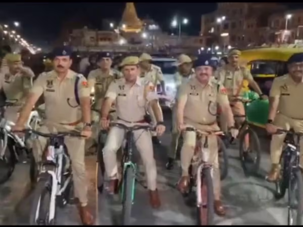 जयपुर पुलिस का अनोखा ईधन बचाओ अभियान, वीडियो में साइकिल से गश्त करते दिखे जवान