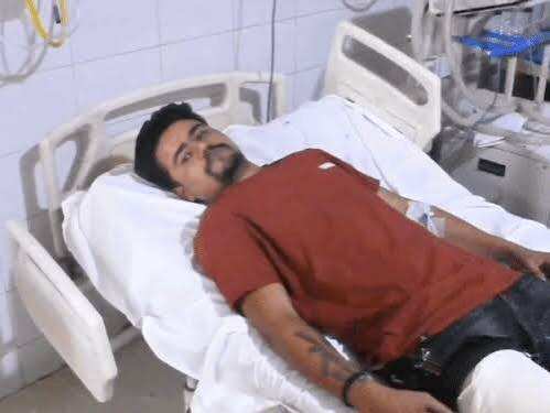 हत्यारे को मारने पहुंचे हिस्ट्रीशीटर की पुलिस से मुठभेड़, फुटेज में देंखे पैर में लगी गोली, अस्पताल में भर्ती