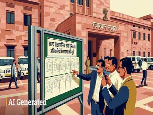 राजस्थान में बड़ा प्रशासनिक फेरबदल: आधी रात 178 RAS अफसरों के तबादले, तीन मंत्रियों के विशेष सहायक भी बदले